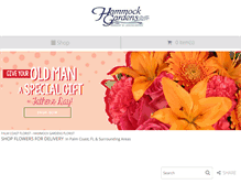 Tablet Screenshot of hammockgardensflorist.com
